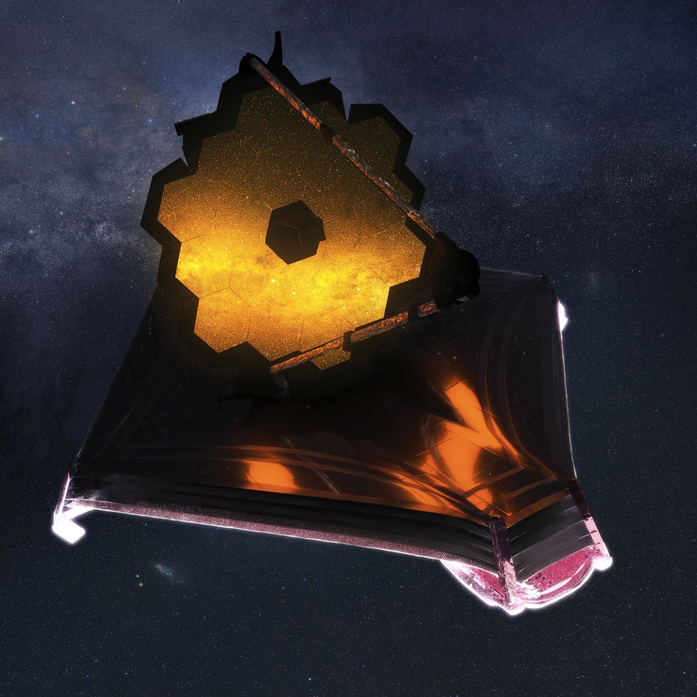 NASA published images from the James Webb Space Telescope 
