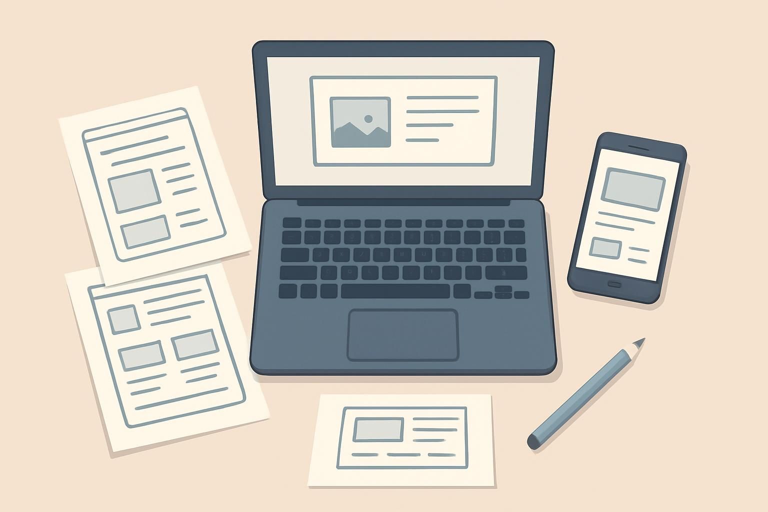 Main stages of app development from idea to launch